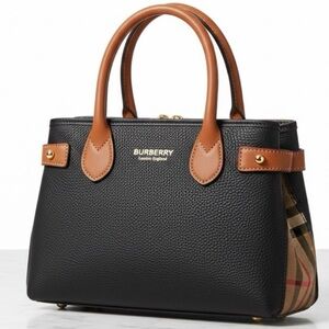 Black Brown Satchel Crossbody Bag